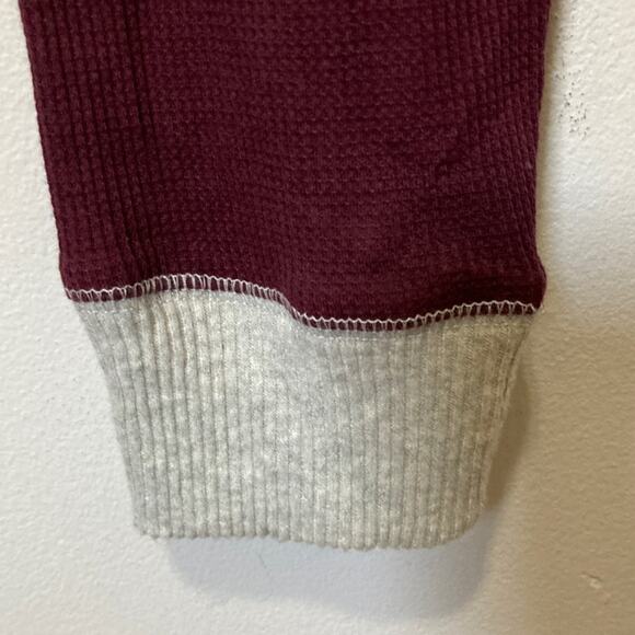 BP. Thermal Leggings size M NWT New Long John Style Burgundy Gray trim - Picture 6 of 10